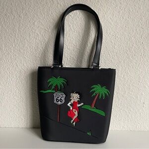 Vintage BETTY BOOP Route 66 Palm Bucket Bag